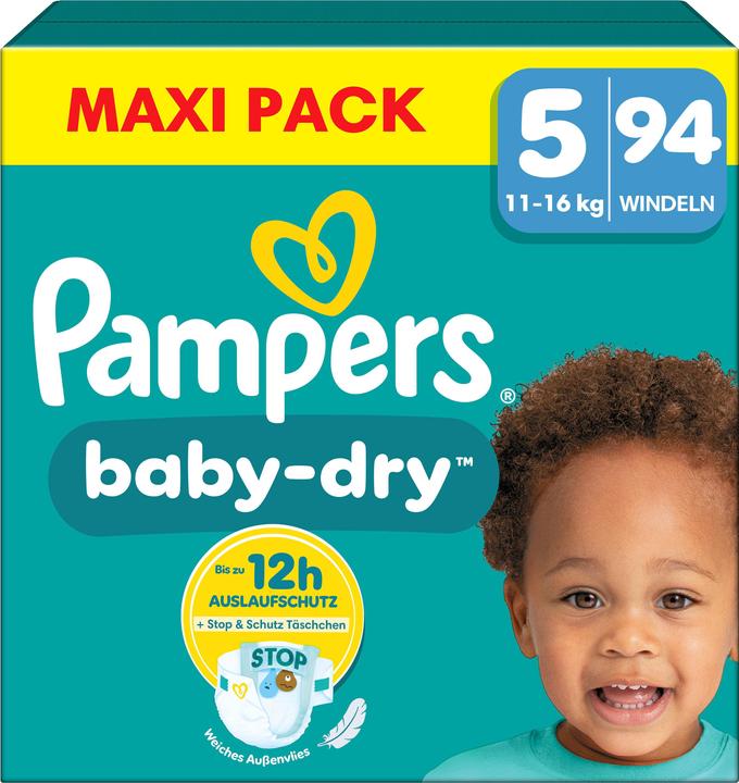 Produktbild Pampers Baby-Dry (Gr. 5, Halbmonatsbox, 94 Stück)