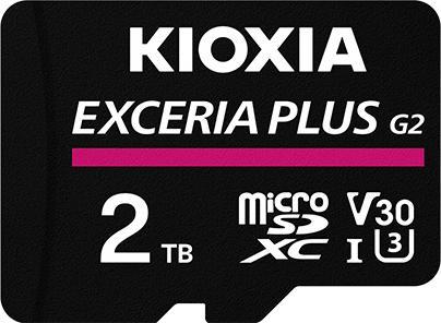 Actual product image Kioxia Micro Sd 2tb Exceria Plus G2 Uhs-I C10 Con Adaptador (2000 GB, microSDXC, U3, UHS-I)