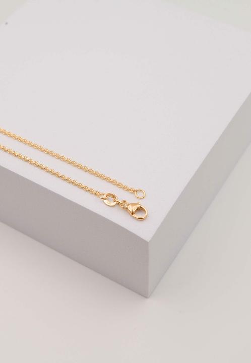 Actual product image Muau Necklace round anchor rose gold 750, 1.7mm, 40cm (750/18K pink gold, 40 cm)
