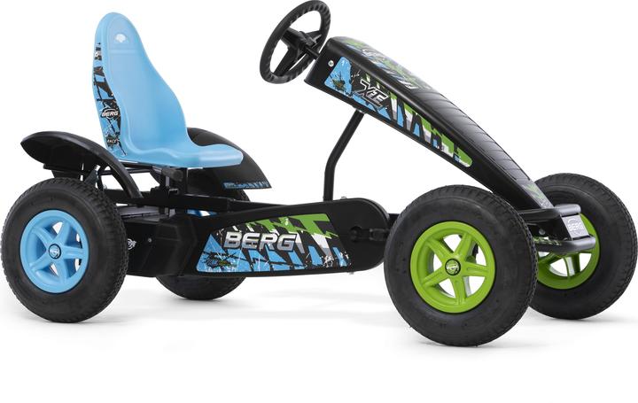 Produktbild BERG Elektrische Skelter X-ite E-BFR - Blauw/Groen - Vanaf 6 jaar