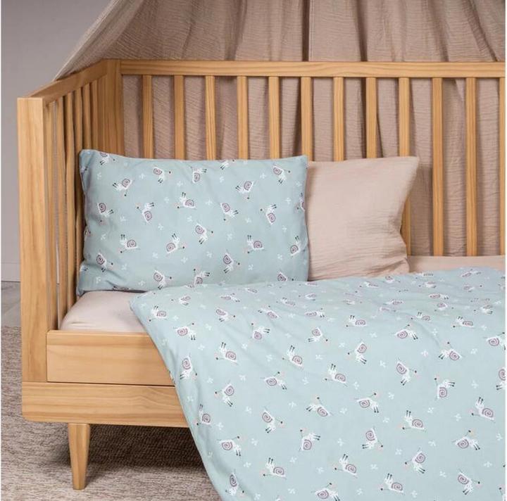 Actual product image Julius Zöllner Children's Bedding Jersey Snail 100 x 135 + 40 x 60 cm