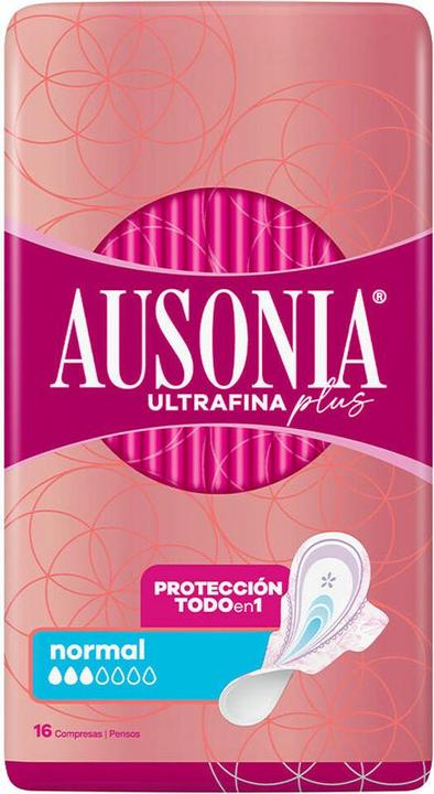 Ausonia ULTRAFINA PLUS compresas normal alas 16 u (16 x, Damenbinden)