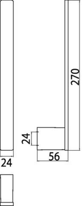 Actual product image Emco loft spare paper holder, for 2 rolls, vertical 0505