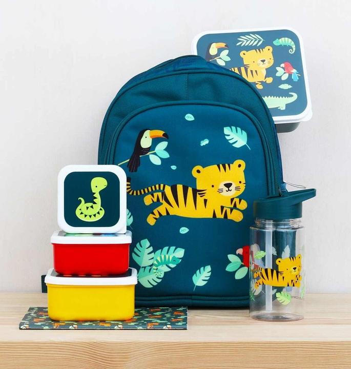 Actual product image A Little Lovely Company Lunch & Snack Box Jungle Tiger SBSEJT20