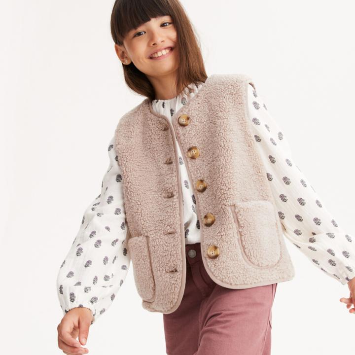 Actual product image La Redoute Collections Faux fur waistcoat (152)
