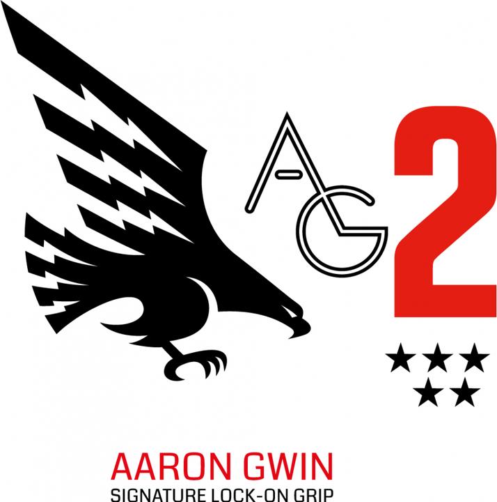Image du produit Odi Grips Aaron Gwin AG-2 Signature Red/Fire Red avec pinces rouges. CHF 39.00