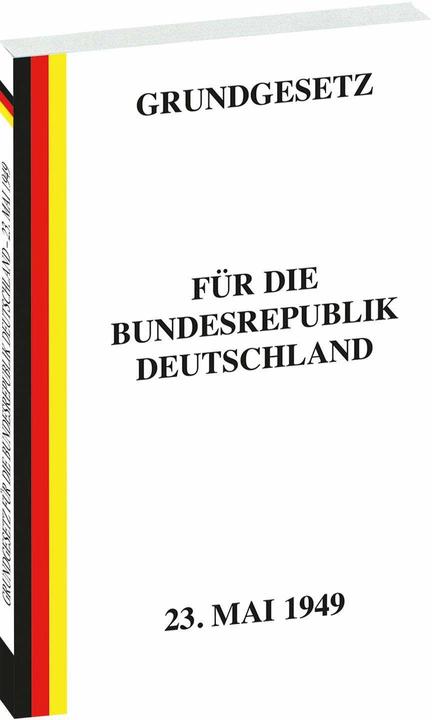 Produktbild Erstes GRUNDGESETZ für die Bundesrepublik Deutschland vom 23. Mai 1949 (Deutsch, Harald Rockstuhl, 2019)