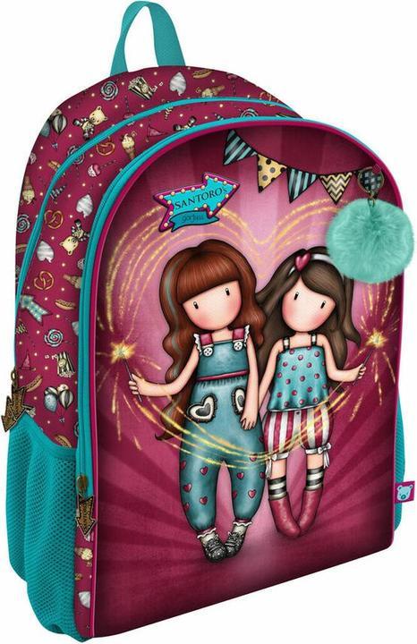 Immagine prodotto Gorjuss Zaino scuola Fireworks rosso granata (31,5 x 44 x 22,5 cm)