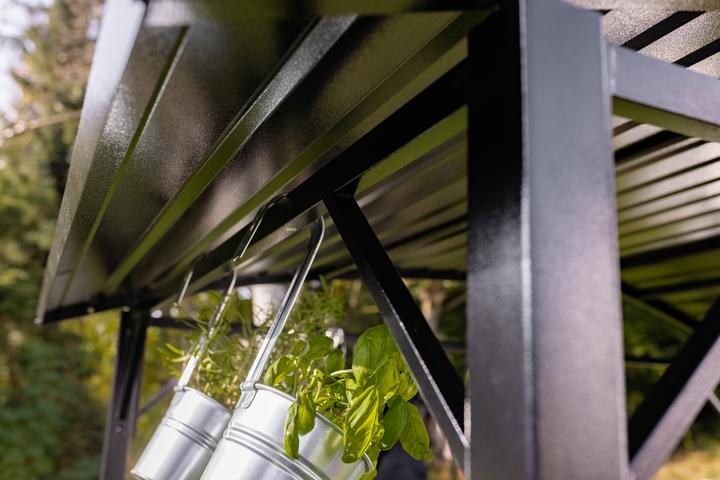 Actual product image Grillfürst Premium steel barbecue pavilion with weatherproof metal roof (248 cm, 156 cm)