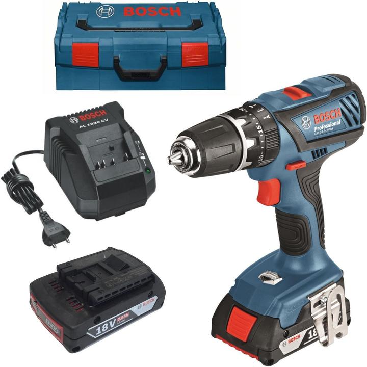 Immagine prodotto Bosch Professional GSB 18-2-LI Plus con 2 batterie (Batteria ricaricabile)