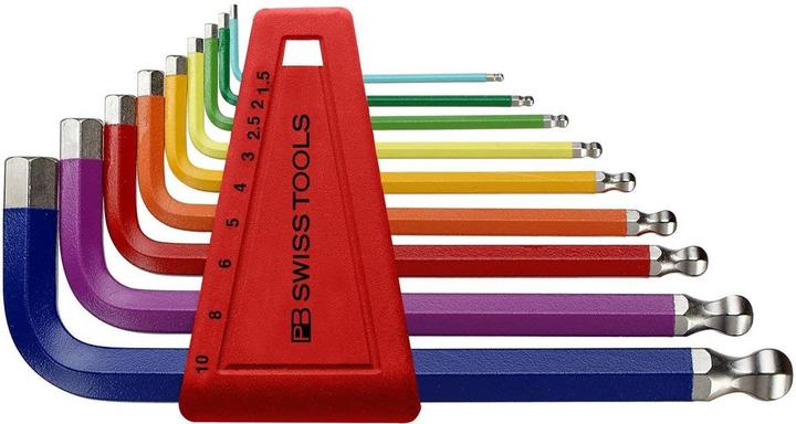 Produktbild PB Swiss Tools Stiftschlüsselsatz PB Rainbow - Kugelkopf