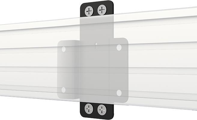 Image du produit b-tech BT8390-WFK2 - Collier de serrage - noir - 126 mm - 19 mm - 178 mm - 4,9 cm (Mur)