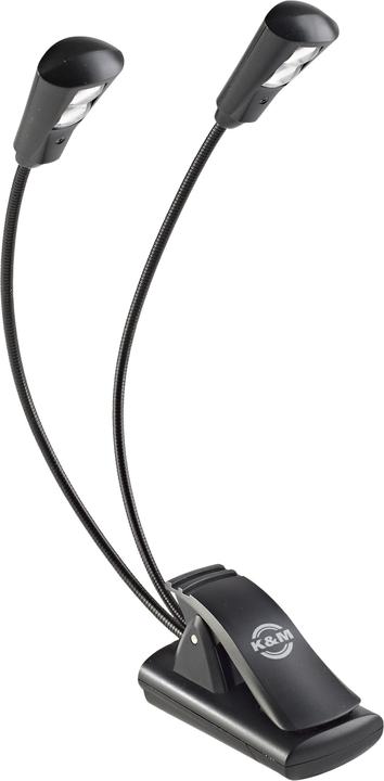 Image du produit K&M Pupitre à musique FlexLight double 2 LED (Instrument Éclairage)