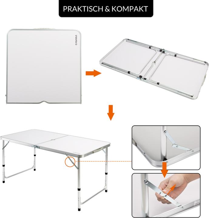 Actual product image Casaria Camping table Folding table