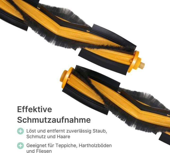 Produktbild Hermex Alternative Hauptbürste zu Ecovacs Deebot T5 T9 T9+ T10 N8 N8 Pro
