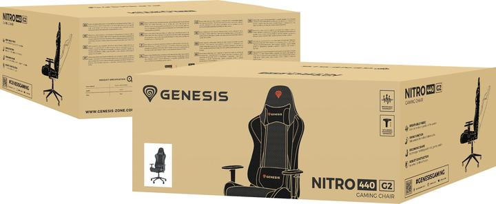 Image du produit Genesis Fotel Nitro 440 G2 MESH Czarny (NFG-2115)