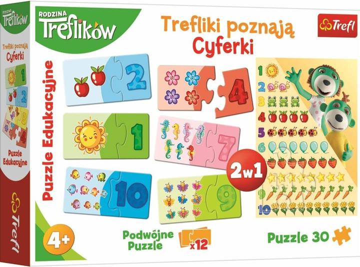 Produktbild Trefl 30 vienetų - mokomoji, mokosi skaičių (30 Teile)