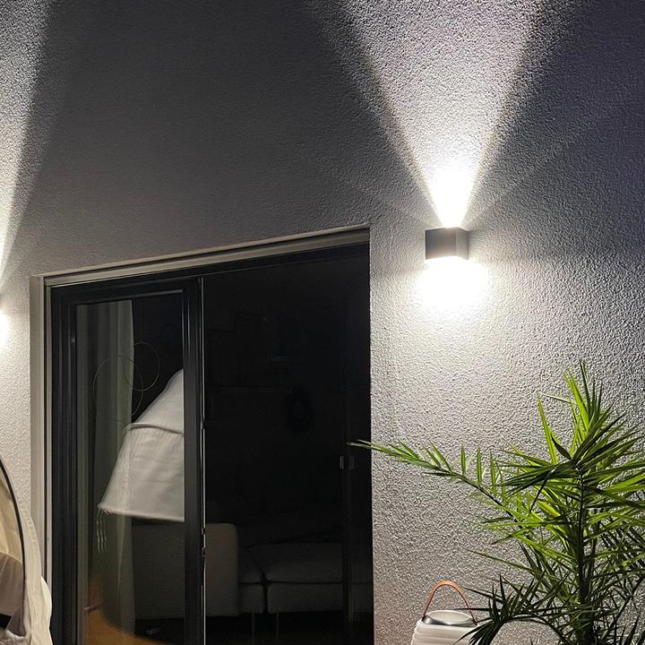 Produktbild Selltec Aussen-Wandleuchte LED CUBE (700 lm, E27, IP54)