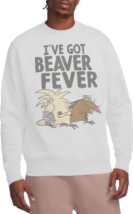 Actual product image The Angry Beavers Unisex Adult Beaver Fever Sweatshirt (XL)