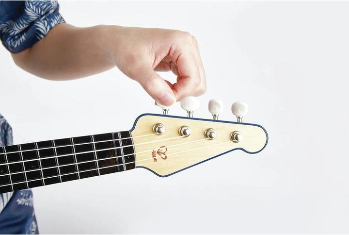 Actual product image Hape Electric learning ukulele, blue