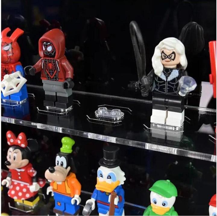 Immagine prodotto iDisplayit Displayda parete in acrilico per 60 minifigure LEGO® (con sfondo nero)