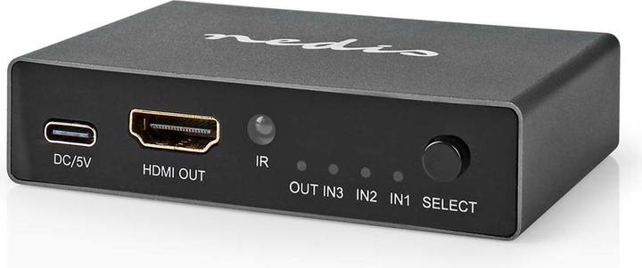 Produktbild Nedis HDMI ™ Schalter | 3-Port port(s) | 3x HDMI™ Eingang | HDMI™ Ausgang | 8K@60Hz | 45 Gbps | fern