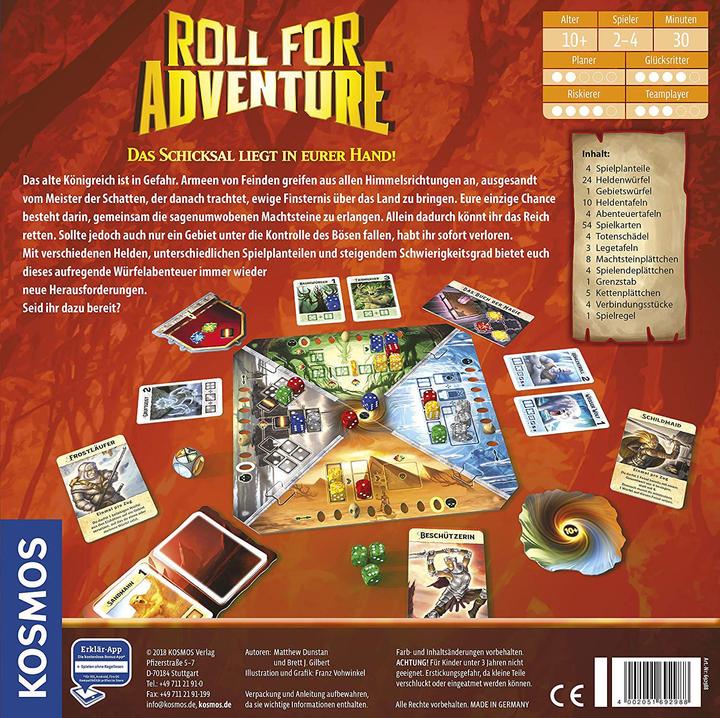 Produktbild Kosmos Spiel Roll for Adventure (Deutsch)