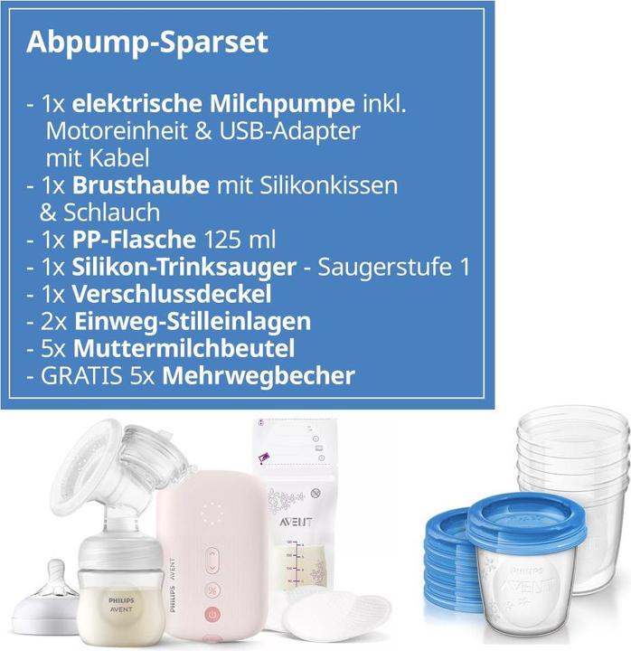 Actual product image Philips Avent Breast pumps Electric breast pump SCF395/31 + free of charge