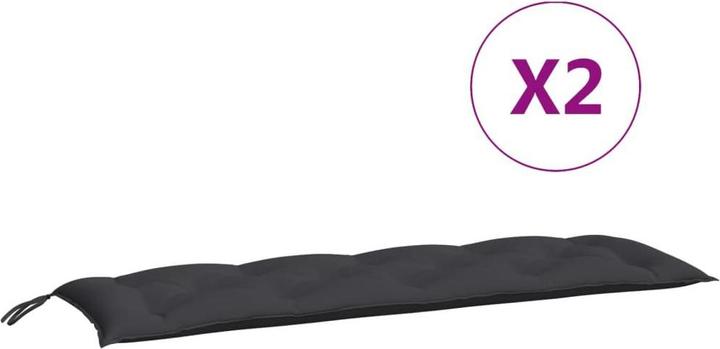 Produktbild VidaXL Gartenbank-Auflagen 2 Stk. O x ford-Gewebe (150 x 50 x 7 cm)