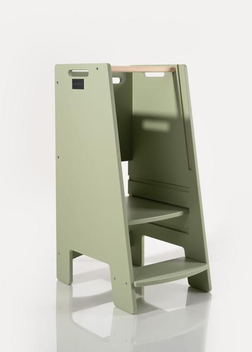 Actual product image Tupti.wood NOWAY - Montessori Lernturm Kitchen Helper Olive