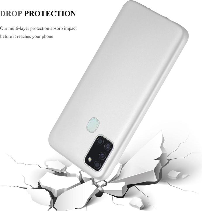 Actual product image Cadorabo TPU Matt Metallic Cover (Samsung Galaxy A21s)