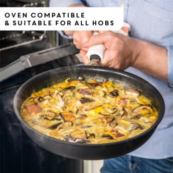 Actual product image Tefal Jamie Oliver - Quick & Easy HA Sautepan 26 cm + Lid (H9133344) (26 cm, Frying pan, Aluminium)