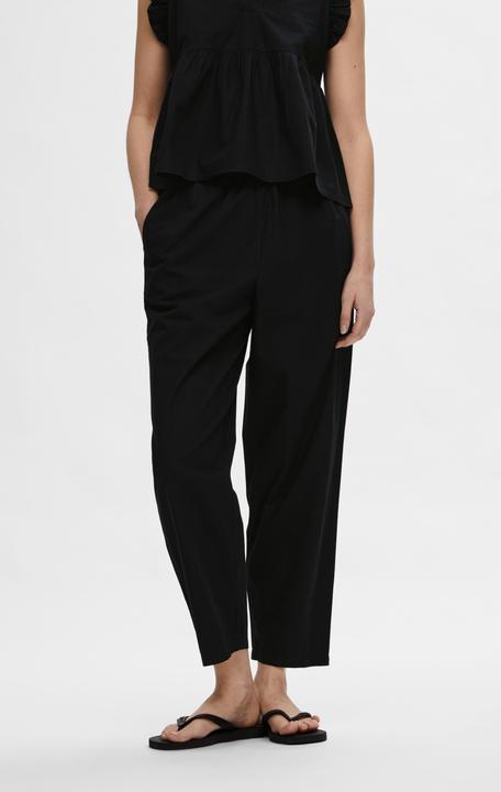 Immagine prodotto Selected Femme Pantaloni a vita alta in cotone (40)