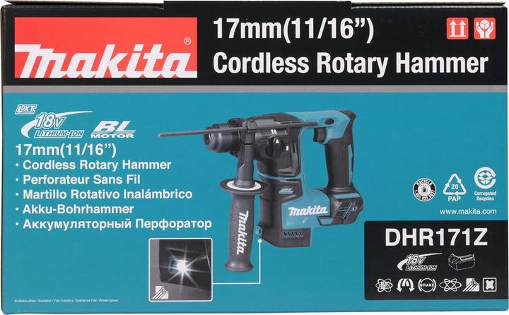 Actual product image Makita DHR171Z SDS-Plus rechargeable hammer drill (Rechargeable battery operated)