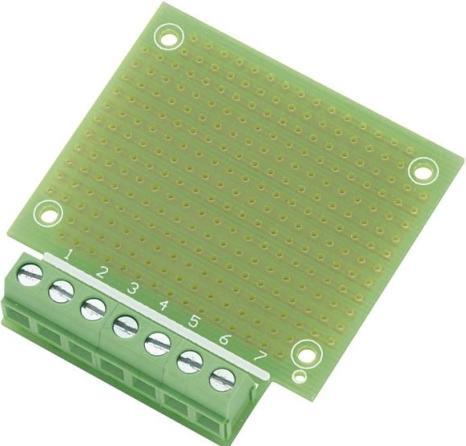 Produktbild Tru Components SU529016 Experimentierplatine Epoxyd (L x B) 53.8 mm x 49.9 mm Rastermass 2.54 mm Inhalt 1 St. (Platine)