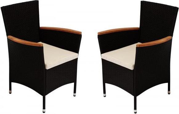 Actual product image Degamo MONTREUX wicker armchair with cushion 2 pieces