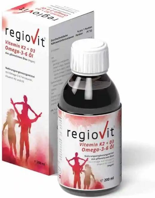 Produktbild Regiovit Activate Vitamin K2 + D3 Omega 36 Öl (1 Stück, Flüssigkeit)