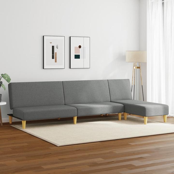 Produktbild VidaXL Sofa Garnitur Lounge Sitzgruppe Polstersofa Wohnzimmer 2-tlg. Dunkelgrau