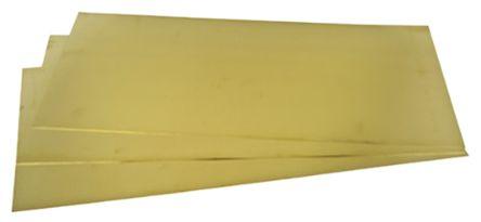 Actual product image Rs Pro Brass sheet 600 x 300 x 0.45mm (600 mm, 300 mm, 0.45 mm)