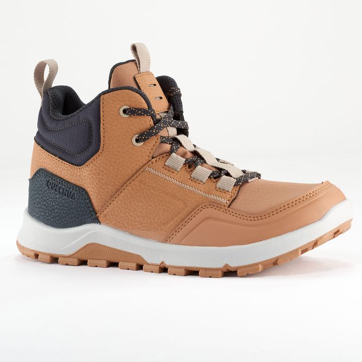 Actual product image Quechua Hiking shoes children size 35-38 half high - NH500 brown (36)