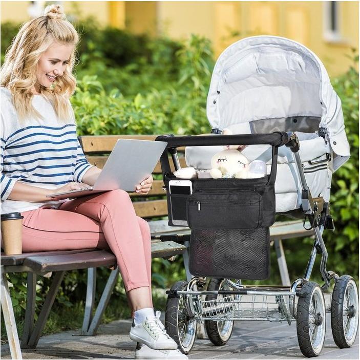 Actual product image Momcozy Stroller Organizer with Cup Holders