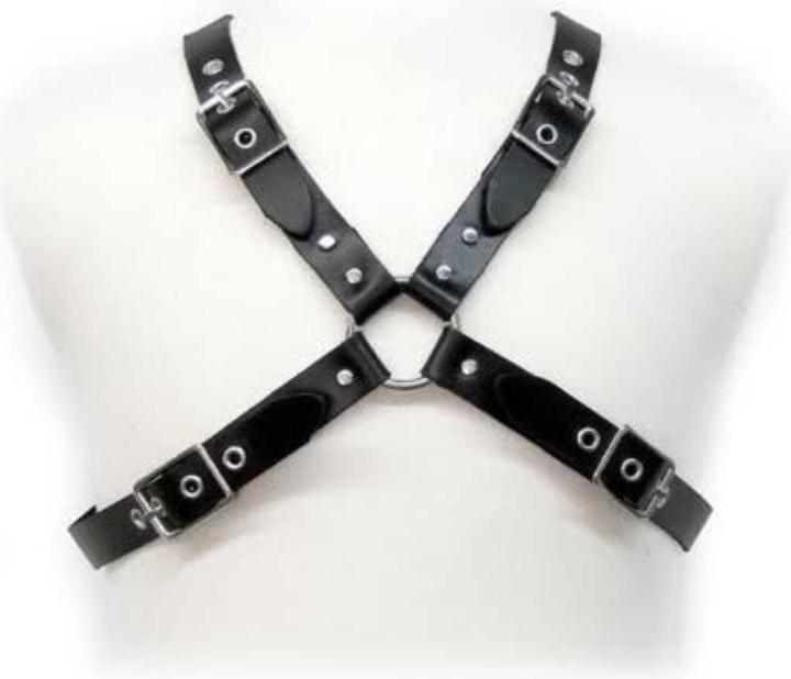 Leather body Corps En Cuir Ceinture De Boucle Noire Pour Hommes