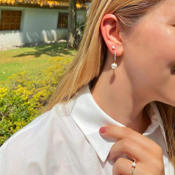 Image du produit Candy Boucles d'oreilles Ronda, argent sterling 925, plaqué or (Plaqué or 18k, Argent sterling 925, Argent massif de 925)