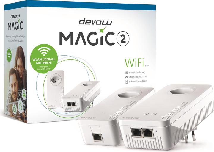 Produktbild Devolo Magic 2 WiFi Starter Kit 2-1-2 (2400 Mbit/s)
