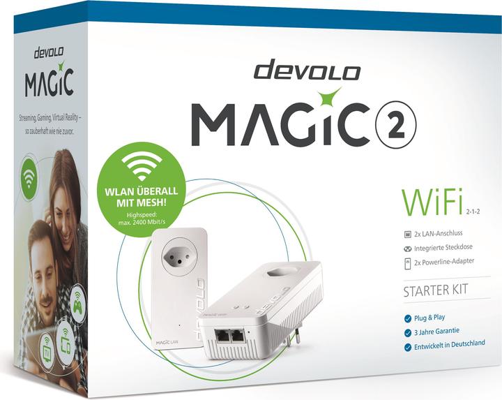 Produktbild Devolo Magic 2 WiFi Starter Kit 2-1-2 (2400 Mbit/s)