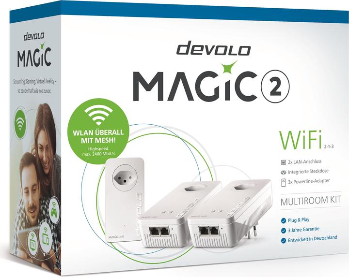 Produktbild Devolo Magic 2 WiFi Multiroom Kit 2-1-3 (2400 Mbit/s)