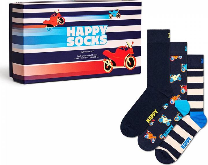 Actual product image Happy Socks Navy Gift Set (pack of 3, 36 - 40)
