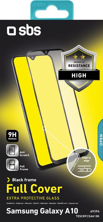 Image du produit SBS Protection d'écran en verre Full Cover pour Samsung Galaxy A10 (1 pièce(s), Samsung Galaxy A10)
