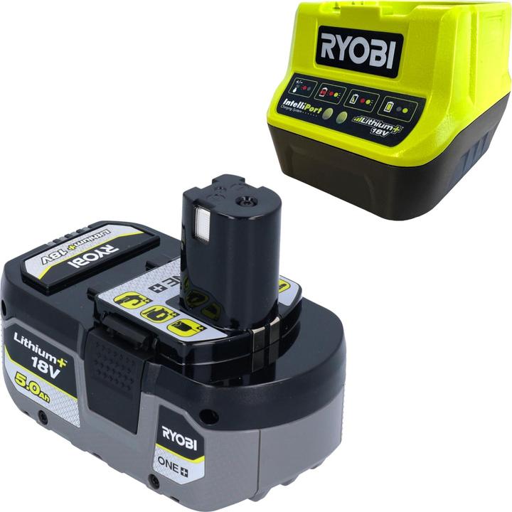 Productafbeelding Ryobi RC18120-150X accustartset met 1x RB18L50 accu 18 V 5.0 Ah en RC18120 accu Snel (18 V)
