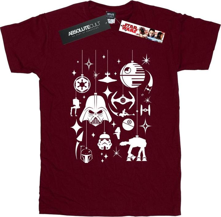 Immagine prodotto Star Wars Christmas Decorations Maglietta Ampia Donna (XXL)